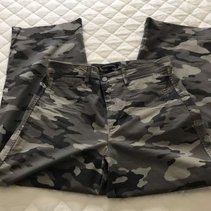 Banana Republic High Waist Wide Leg Crop Pants